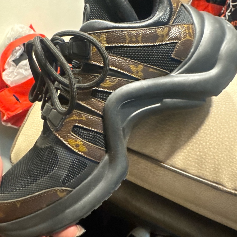 Louis Vuitton Black and Brown Sneakers